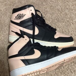 Jordan 1 Mid Women’s Black & Pale Pink Sneakers